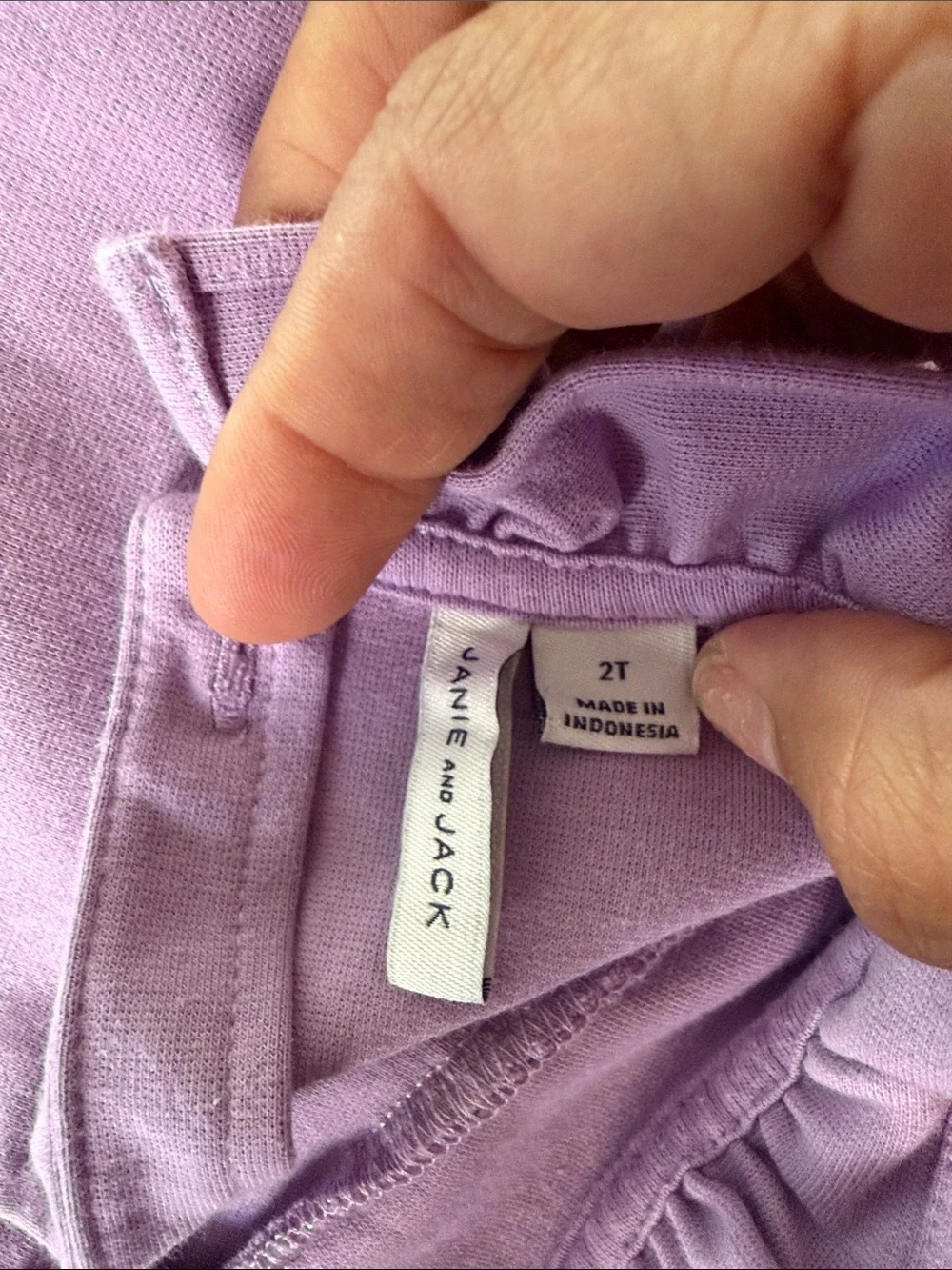 Janie and Jack Girls' Lavender Ruffle Dress